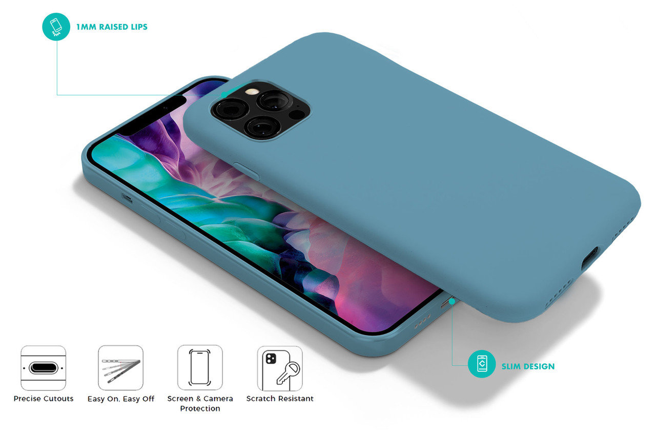 Coverzs Coverzs Coque silicone de luxe iPhone 11 Pro Max (bleu clair)