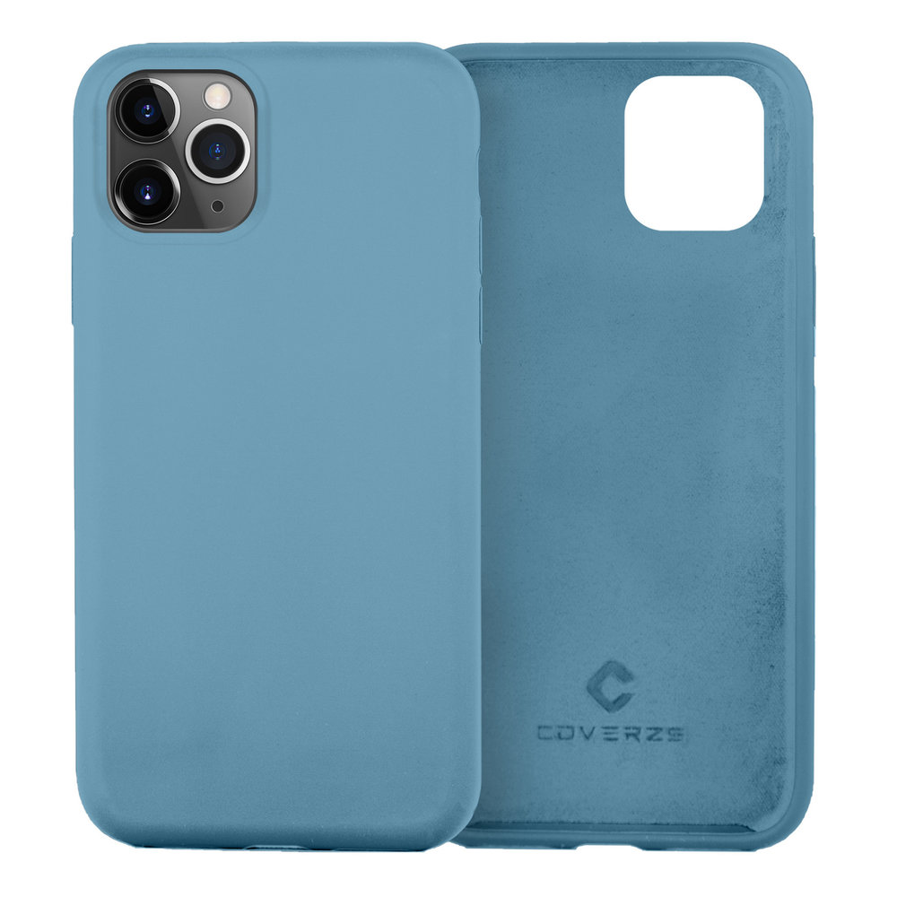 Coverzs Coverzs Coque silicone de luxe iPhone 11 Pro Max (bleu clair)