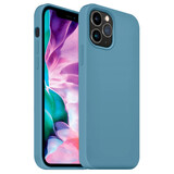 Coverzs Coque silicone de luxe iPhone 12 Pro Max (bleu clair) Coverzs Coque silicone de luxe iPhone 12 Pro Max (bleu clair)