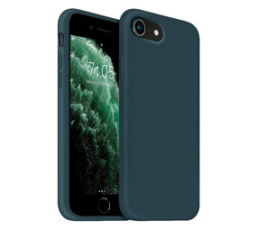 Coverzs Coque silicone de luxe iPhone 7/8 (bleu foncé)