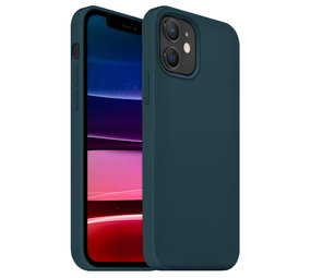 Coverzs Coque silicone de luxe iPhone 12 (bleu foncé) Coverzs Coque silicone de luxe iPhone 12 (bleu foncé)