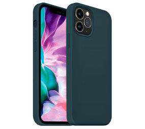 Coverzs Coque silicone de luxe iPhone 12 Pro Max (bleu foncé) Coverzs Coque silicone de luxe iPhone 12 Pro Max (bleu foncé)
