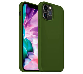 Coverzs Coque silicone de luxe iPhone 12 Pro Max (vert armée) Coverzs Coque silicone de luxe iPhone 12 Pro Max (vert armée)