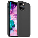 Coverzs Coque silicone de luxe iPhone 12 Pro Max (gris foncé) Coverzs Coque silicone de luxe iPhone 12 Pro Max (gris foncé)