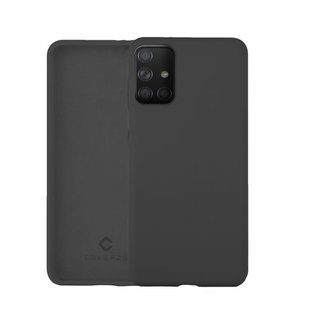 Coverzs Coverzs Coque silicone de luxe Samsung Galaxy A71 (gris foncé)