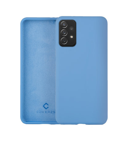 Coverzs Coverzs Coque silicone de luxe Samsung Galaxy A72 (bleu clair) Coverzs Coverzs Coque silicone de luxe Samsung Galaxy A72 (bleu clair)