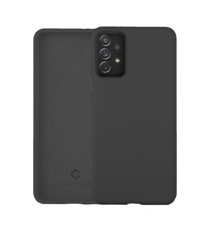 Coverzs Coverzs Coque silicone de luxe Samsung Galaxy A72 (gris foncé)