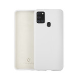 Coverzs Coque silicone de luxe Samsung Galaxy A21s (blanc)