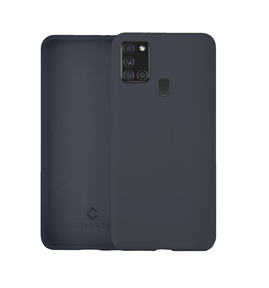 Coverzs Coverzs Coque silicone de luxe Samsung Galaxy A21s (bleu foncé) Coverzs Coverzs Coque silicone de luxe Samsung Galaxy A21s (bleu foncé)