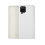 Coverzs Coque silicone de luxe Samsung Galaxy A12 (blanc)