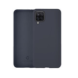 Coverzs Coque silicone de luxe Samsung Galaxy A12 (bleu foncé)