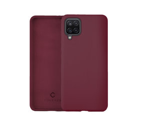 Coverzs Coque silicone de luxe Samsung Galaxy A12 (aubergine)