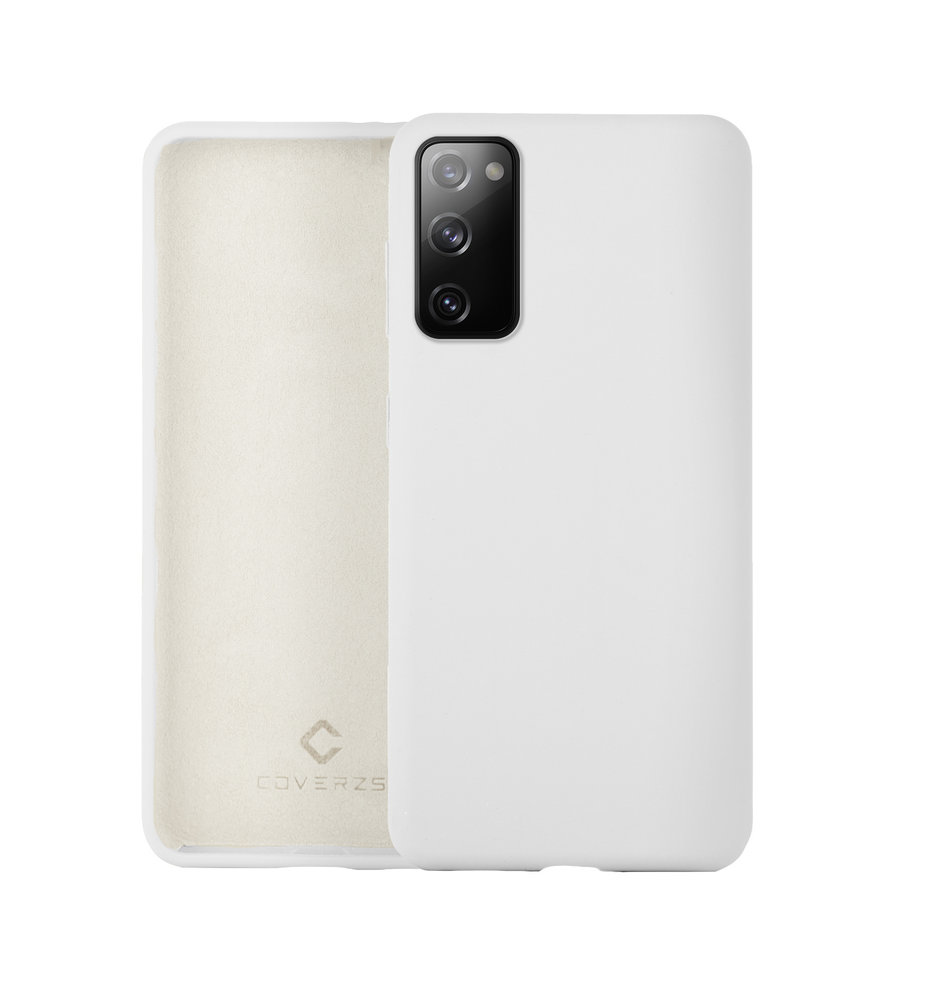 Coverzs Coverzs Coque silicone de luxe Samsung Galaxy S20 (blanc)