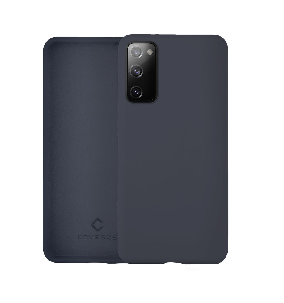Coverzs Coverzs Coque silicone de luxe Samsung Galaxy S20 (bleu foncé)