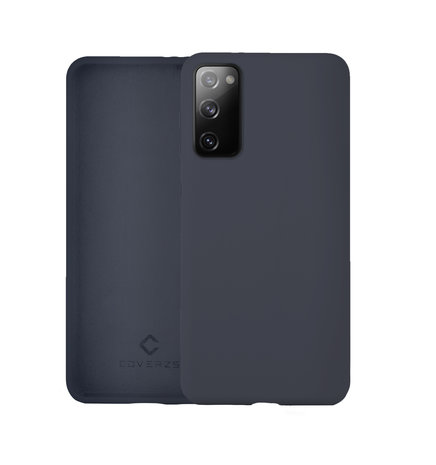 Coverzs Coverzs Coque silicone de luxe Samsung Galaxy S20 (bleu foncé)