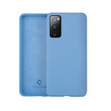 Coverzs Coque silicone de luxe Samsung Galaxy S20 (bleu clair)