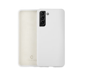 Coverzs Coque silicone de luxe Samsung Galaxy S21 Plus (blanc) Coverzs Coque silicone de luxe Samsung Galaxy S21 Plus (blanc)
