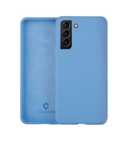Coverzs Coverzs Coque silicone de luxe Samsung Galaxy S21 Plus (bleu clair) Coverzs Coverzs Coque silicone de luxe Samsung Galaxy S21 Plus (bleu clair)