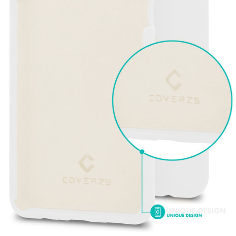 Coverzs Coverzs Coque silicone de luxe Samsung Galaxy S21 Ultra (blanc)