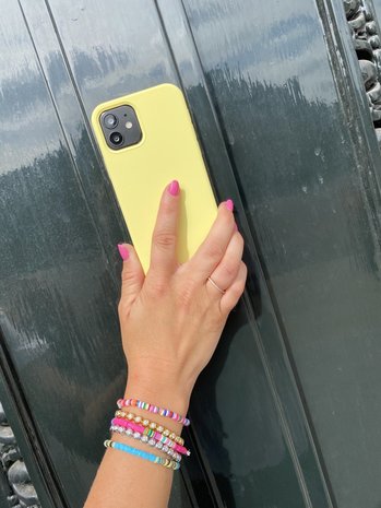 ShieldCase ShieldCase Coque silicone Pantone iPhone 11 Pro Max (jaune)