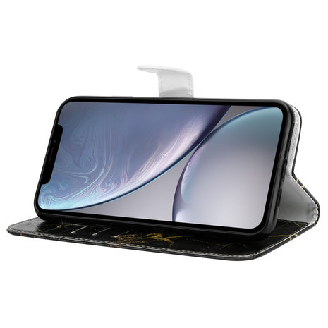 ShieldCase ShieldCase Étui de téléphone en marbre iPhone Xr (noir) ShieldCase ShieldCase Étui de téléphone en marbre iPhone Xr (noir)