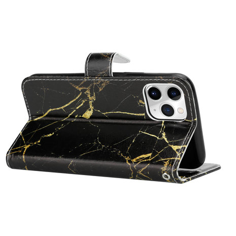 ShieldCase ShieldCase Étui de téléphone en marbre iPhone 12 Pro (noir) ShieldCase ShieldCase Étui de téléphone en marbre iPhone 12 Pro (noir)