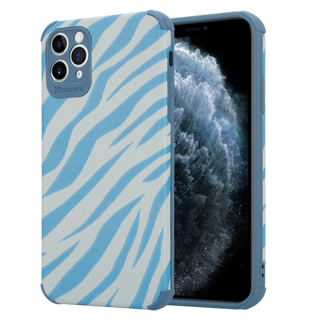 ShieldCase ShieldCase Coque iPhone 11 Pro Max Zebre (bleu) ShieldCase ShieldCase Coque iPhone 11 Pro Max Zebre (bleu)