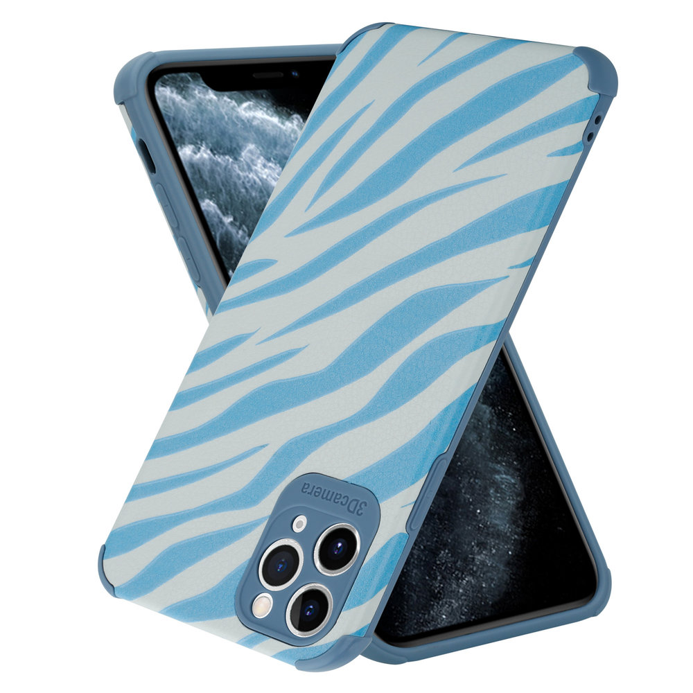 ShieldCase ShieldCase Coque iPhone 11 Pro Max Zebre (bleu) ShieldCase ShieldCase Coque iPhone 11 Pro Max Zebre (bleu)