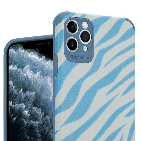 ShieldCase ShieldCase Coque iPhone 11 Pro Max Zebre (bleu) ShieldCase ShieldCase Coque iPhone 11 Pro Max Zebre (bleu)