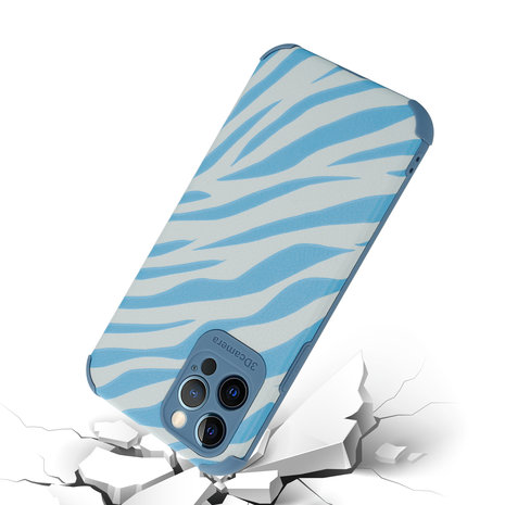 ShieldCase ShieldCase Coque iPhone 12 Pro Zèbre (bleu) ShieldCase ShieldCase Coque iPhone 12 Pro Zèbre (bleu)