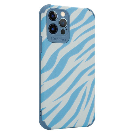 ShieldCase ShieldCase Coque iPhone 12 Pro Zèbre (bleu) ShieldCase ShieldCase Coque iPhone 12 Pro Zèbre (bleu)
