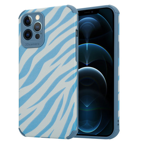 ShieldCase ShieldCase Coque iPhone 12 Pro Max Zebre (bleu) ShieldCase ShieldCase Coque iPhone 12 Pro Max Zebre (bleu)