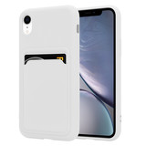 ShieldCase Coque silicone porte carte iPhone Xr (blanc)