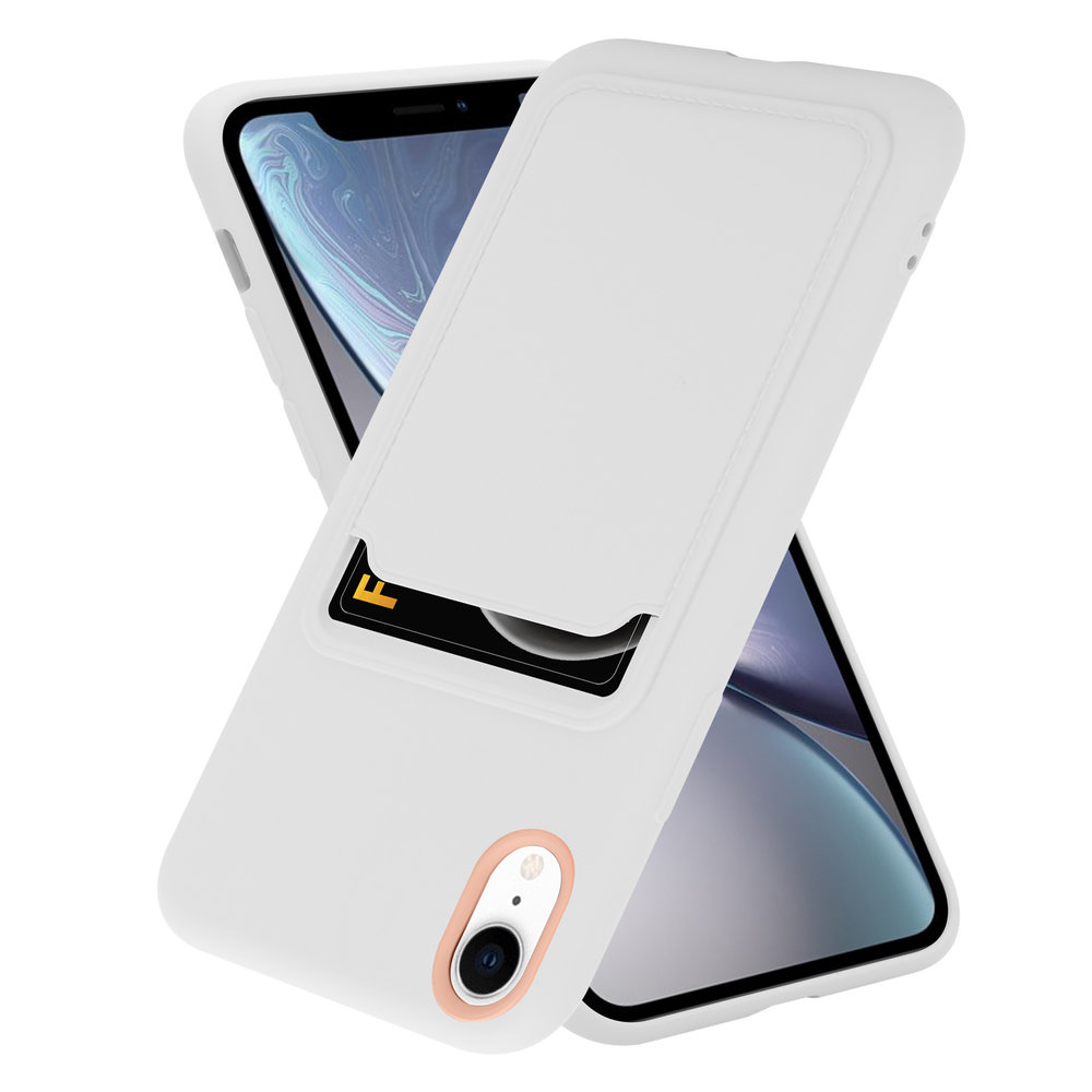 ShieldCase ShieldCase Coque silicone porte carte iPhone Xr (blanc)