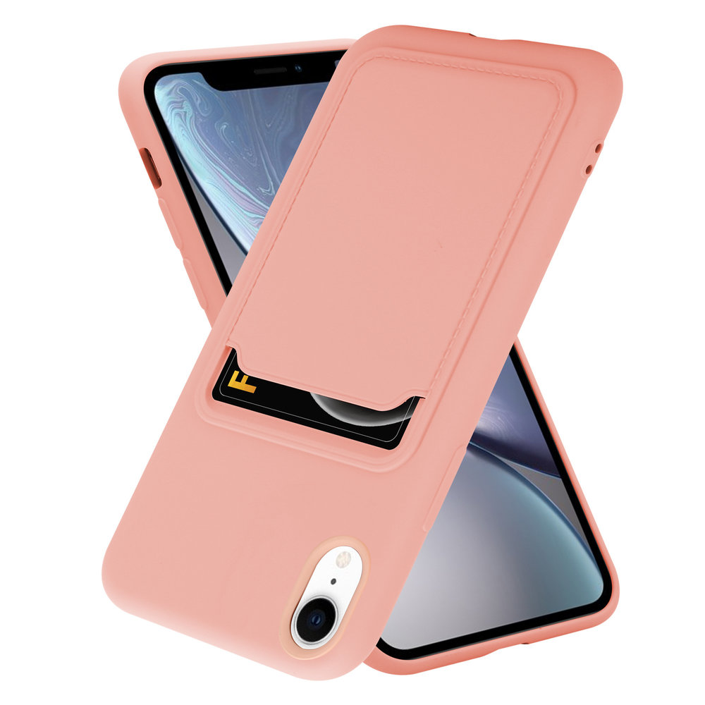 ShieldCase ShieldCase Coque silicone porte carte iPhone Xr (rose) ShieldCase ShieldCase Coque silicone porte carte iPhone Xr (rose)