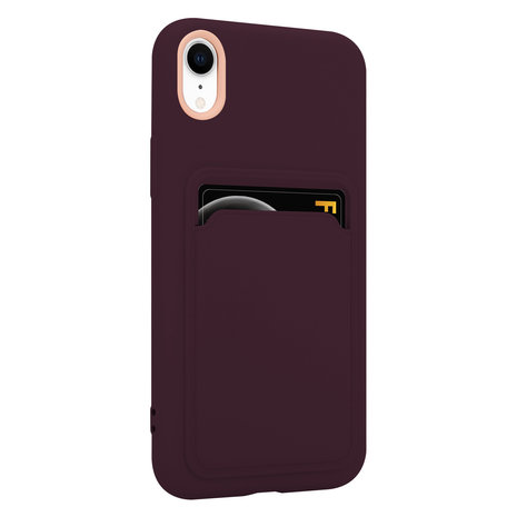 ShieldCase ShieldCase Coque silicone porte carte iPhone Xr (aubergine)