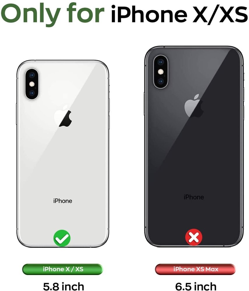 ShieldCase ShieldCase Coque silicone porte carte iPhone X / Xs (vert foncé)