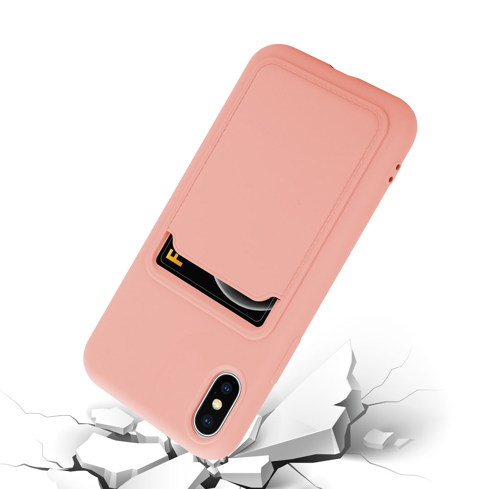 ShieldCase ShieldCase Coque silicone porte carte iPhone X / Xs (rose) ShieldCase ShieldCase Coque silicone porte carte iPhone X / Xs (rose)