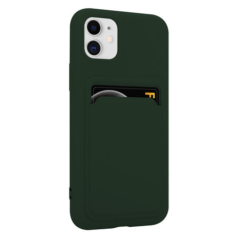 ShieldCase ShieldCase Coque silicone porte carte iPhone 11 (vert foncé) ShieldCase ShieldCase Coque silicone porte carte iPhone 11 (vert foncé)