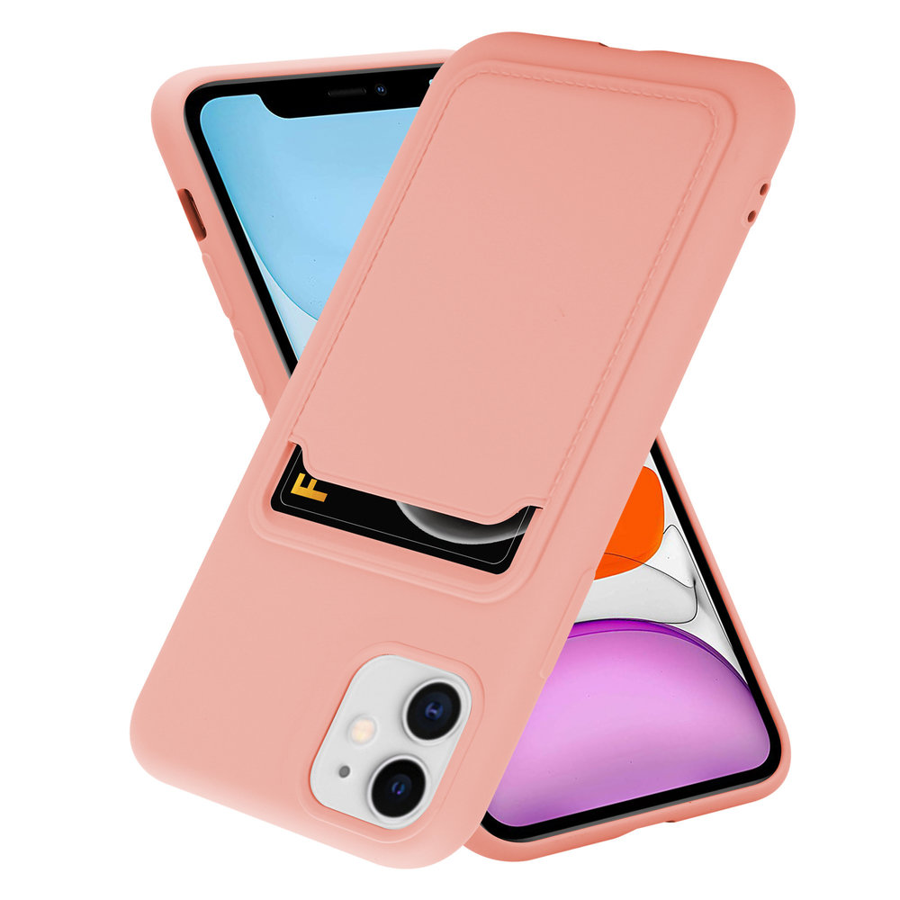 ShieldCase ShieldCase Coque silicone porte carte iPhone 11 (rose) ShieldCase ShieldCase Coque silicone porte carte iPhone 11 (rose)