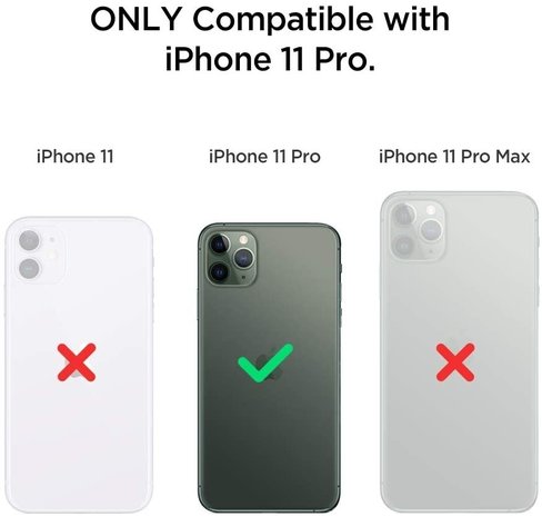 ShieldCase ShieldCase Coque silicone porte carte iPhone 11 Pro (vert foncé)