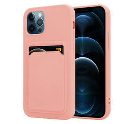 ShieldCase Coque silicone porte carte iPhone 12 Pro (rose)