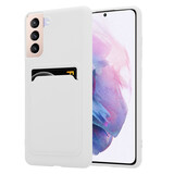 ShieldCase Coque silicone porte carte Samsung Galaxy S21 Plus (blanc) ShieldCase Coque silicone porte carte Samsung Galaxy S21 Plus (blanc)