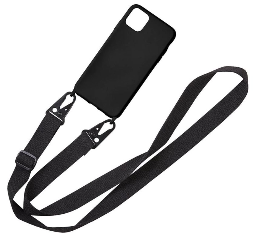 ShieldCase ShieldCase Coque silicone avec cordon pour iPhone 12 Pro (noir)