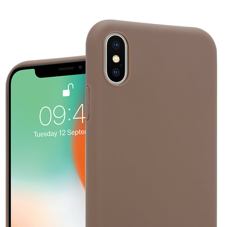 ShieldCase ShieldCase Coque silicone iPhone X / Xs (brun)