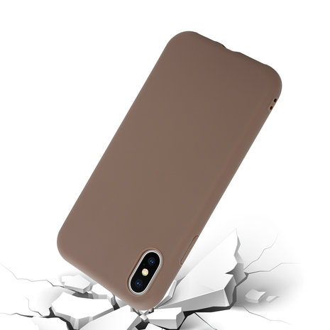 ShieldCase ShieldCase Coque silicone iPhone X / Xs (brun)