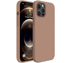 ShieldCase Coque silicone iPhone 12 Pro (brun)