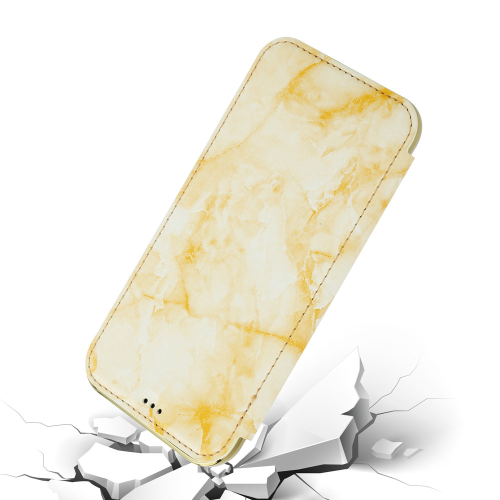 ShieldCase ShieldCase Étui portefeuille à rabat marbre iPhone 12 Pro (or) ShieldCase ShieldCase Étui portefeuille à rabat marbre iPhone 12 Pro (or)