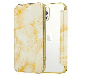 ShieldCase Étui portefeuille à rabat marbre iPhone 12 Pro Max (or) ShieldCase Étui portefeuille à rabat marbre iPhone 12 Pro Max (or)