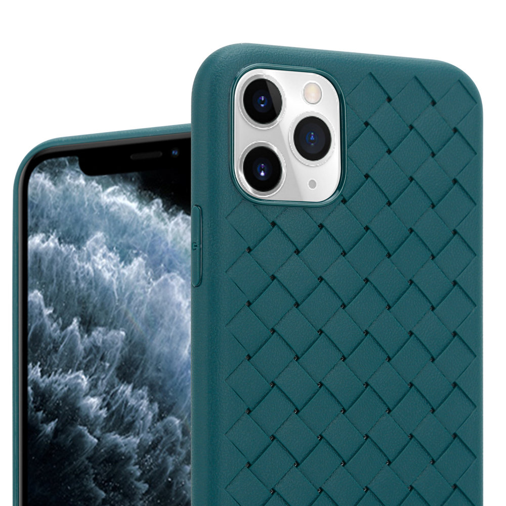 ShieldCase ShieldCase Coque tissée souple iPhone 12 Pro Max (vert) ShieldCase ShieldCase Coque tissée souple iPhone 12 Pro Max (vert)
